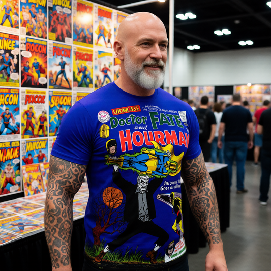 SHOWCASE 55 OVER PRINT SHIRT AND TANK TOP - DR FATE -  HOURMAN