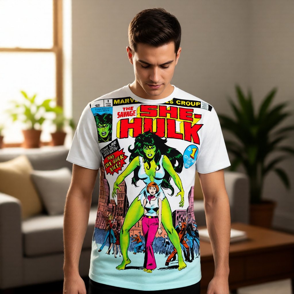 SAVAGE SHE-HULK 1 OVER PRINT SHIRT & TANK