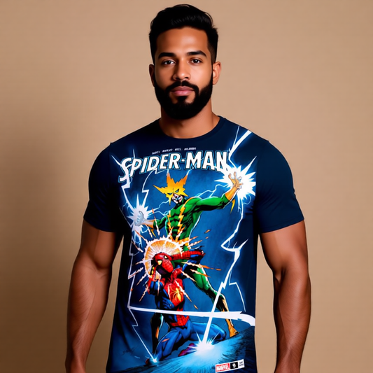 SPIDERMAN 9 V4 OVER PRINT SHIRT AND TANK TOP- ELECTRO