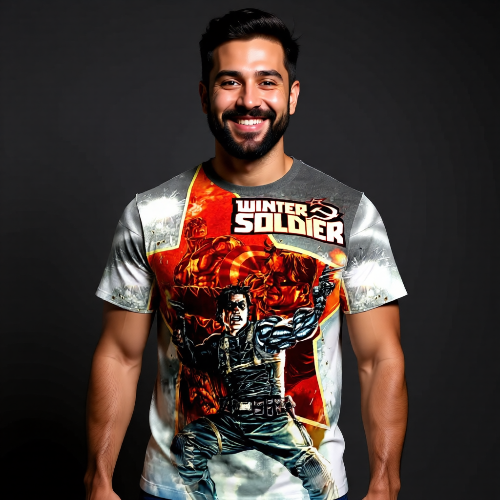 WINTER SOLDIER 1 OVER PRINT SHIRT AND TANK TOP - DR FATE