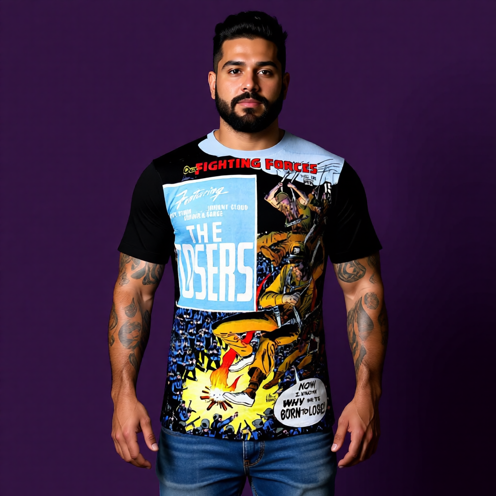 OUR FIGHTING FORCES 121 OVER PRINT SHIRT AND TANK TOP