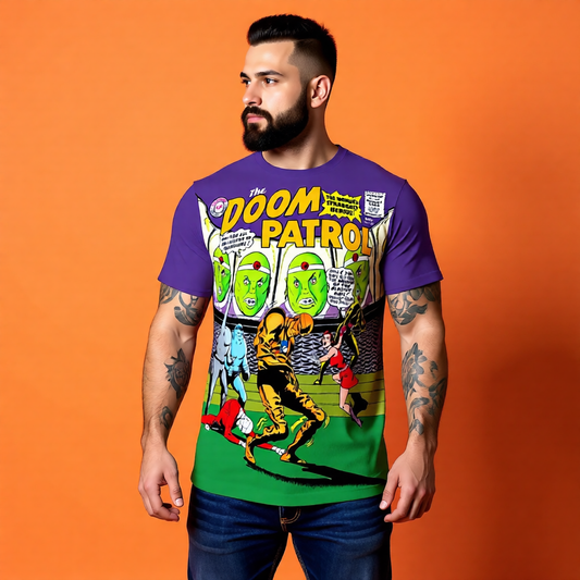 DOOM PATROL 91 READY OVER PRINT SHIRT AND TANK TOP - FIRST MENTO