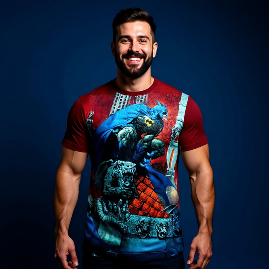 BATMAN PINUP ALL OVER PRINT SHIRT AND TANK TOP - CARL CRITSCHLOW ART