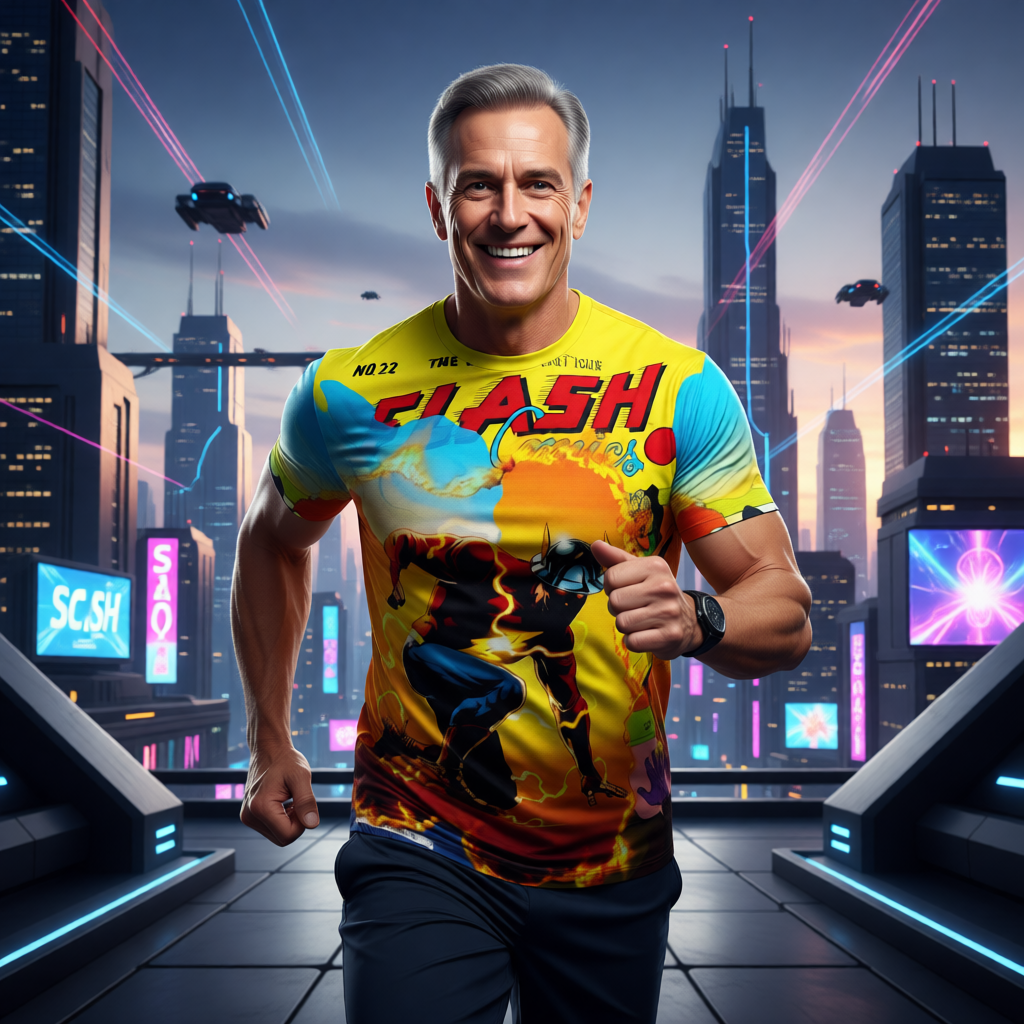 FLASH 22 V5  ALL OVER PRINT SHIRT AND TANK TOP - JAY GARRICK