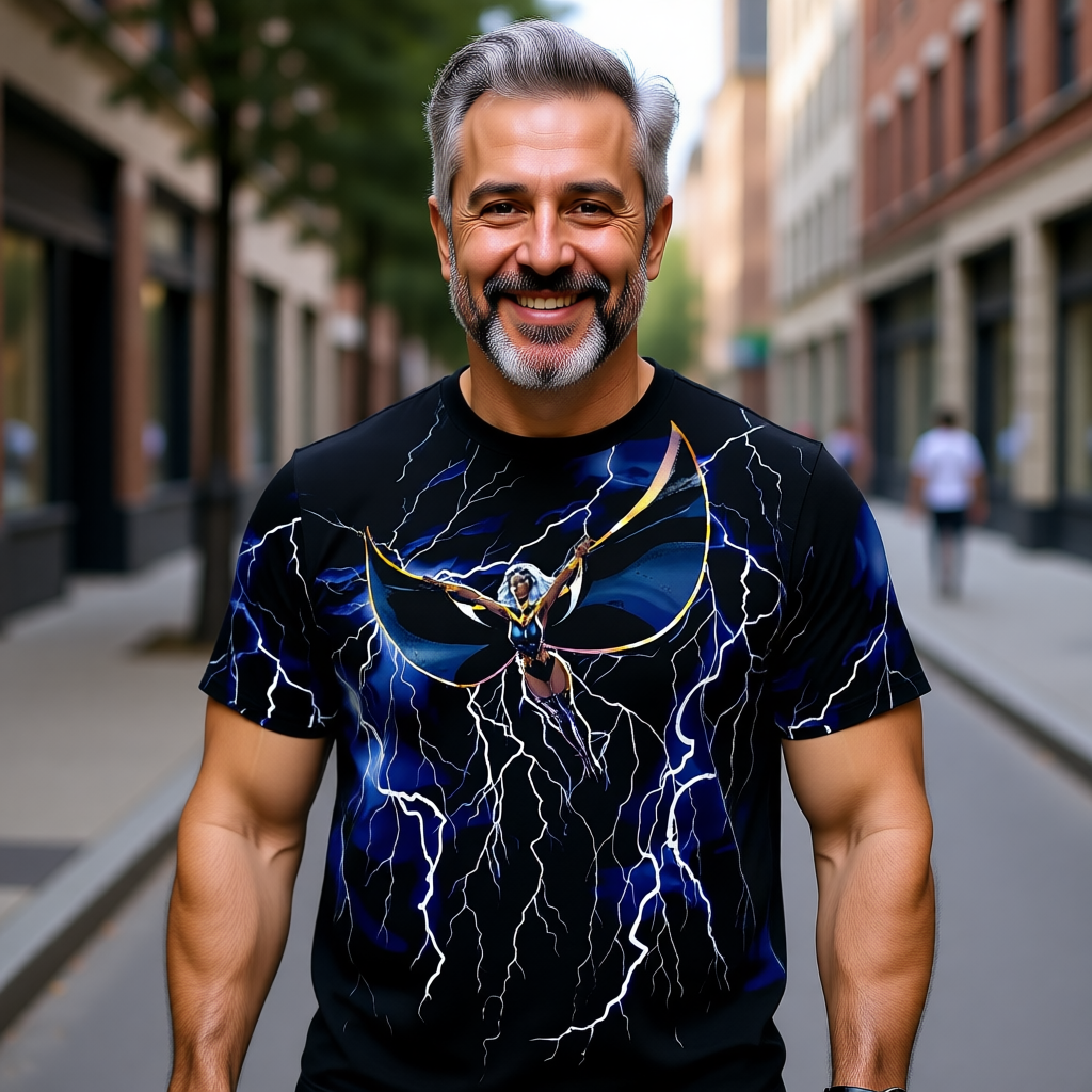 STORM PIN UP OVER PRINT SHIRT AND TANK TOP = J SCOTT CAMPBELL ART