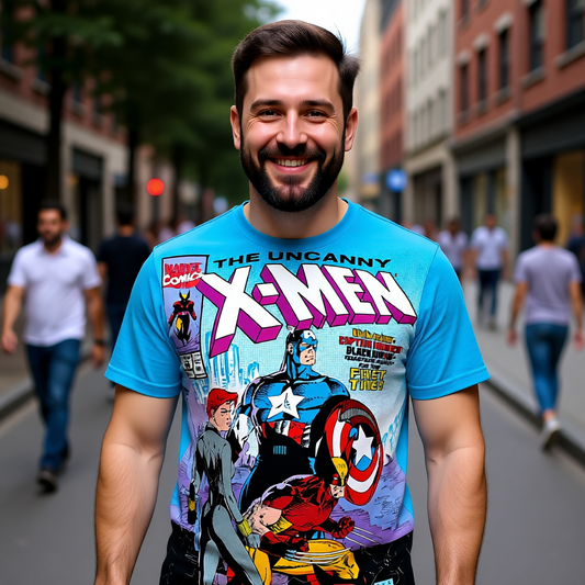 XMEN 268 OVER PRINT SHIRT AND TANK TOP