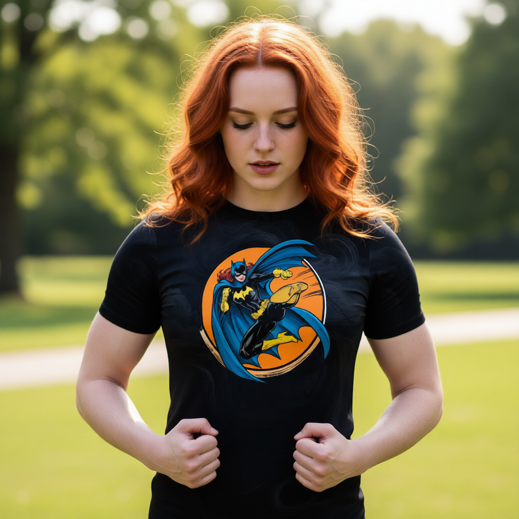 BATGIRL CLASSIC READY OVER PRINT SHIRT AND TANK TOP-ORIGINAL ART