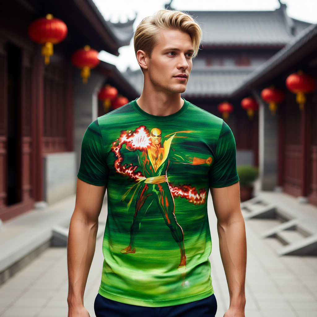 IRON FIST PIN UP ALL OVER PRINT SHIRT AND TANK TOP- ALEX ROSS ART