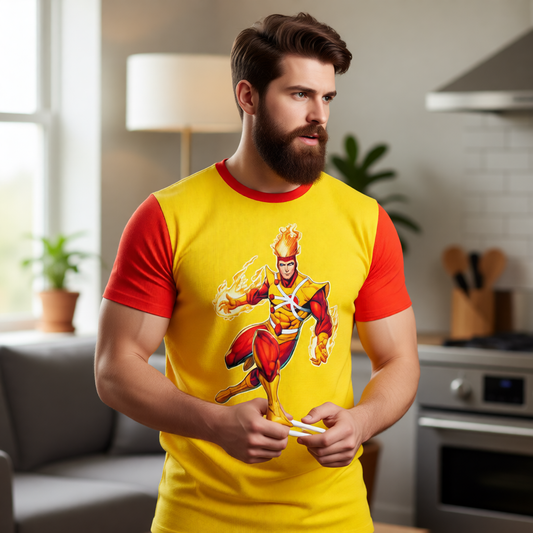 FIRESTORM READY OVER PRINT SHIRT AND TANK TOP - ORIGINAL ART