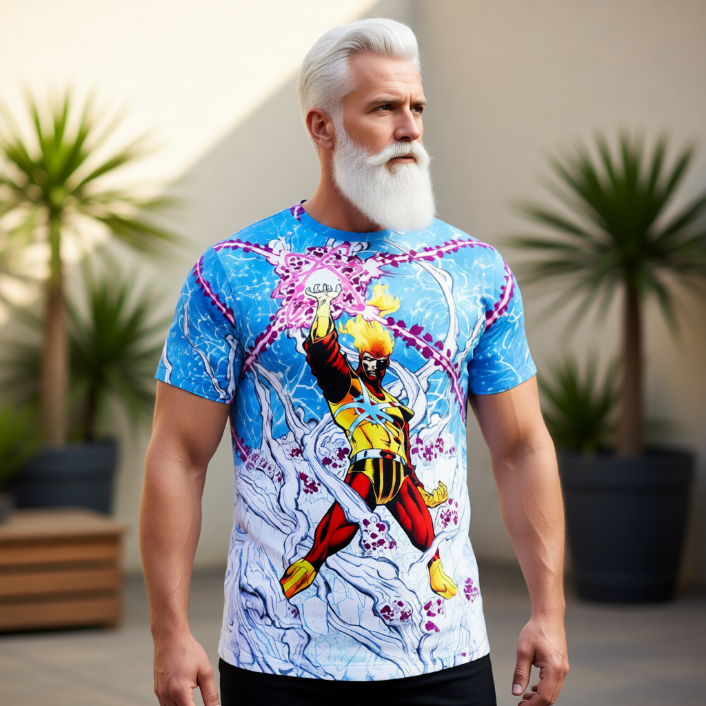 FIRESTORM ALL OVER PRINT SHIRT AND TANK TOP - JLA JSA SECRT FILES