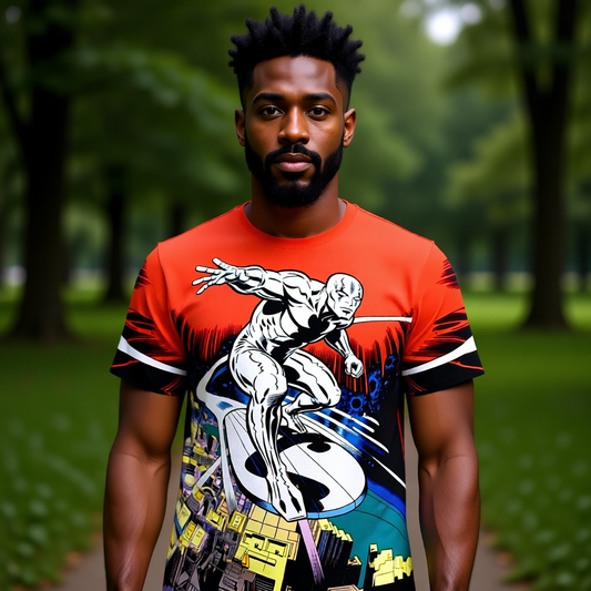 SILVER SURFER ALL OVER PRINT SHIRT AND TANK TOP - JACK KIRBY TRIBUTE