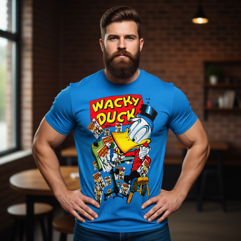 WACKY DUCK 4 ALL OVER PRINT SHIRT AND TANK TOP