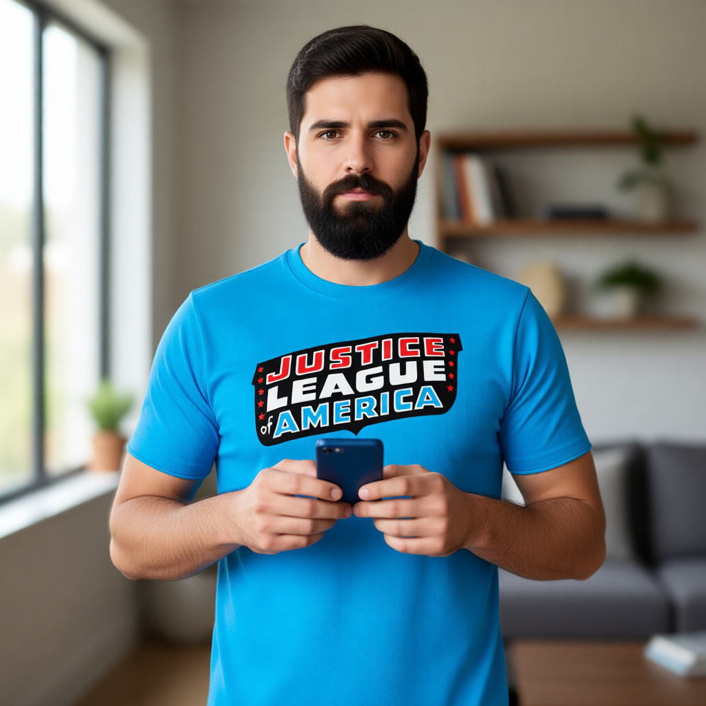 JLA LOGO All Over Print Shirt & Tank Top