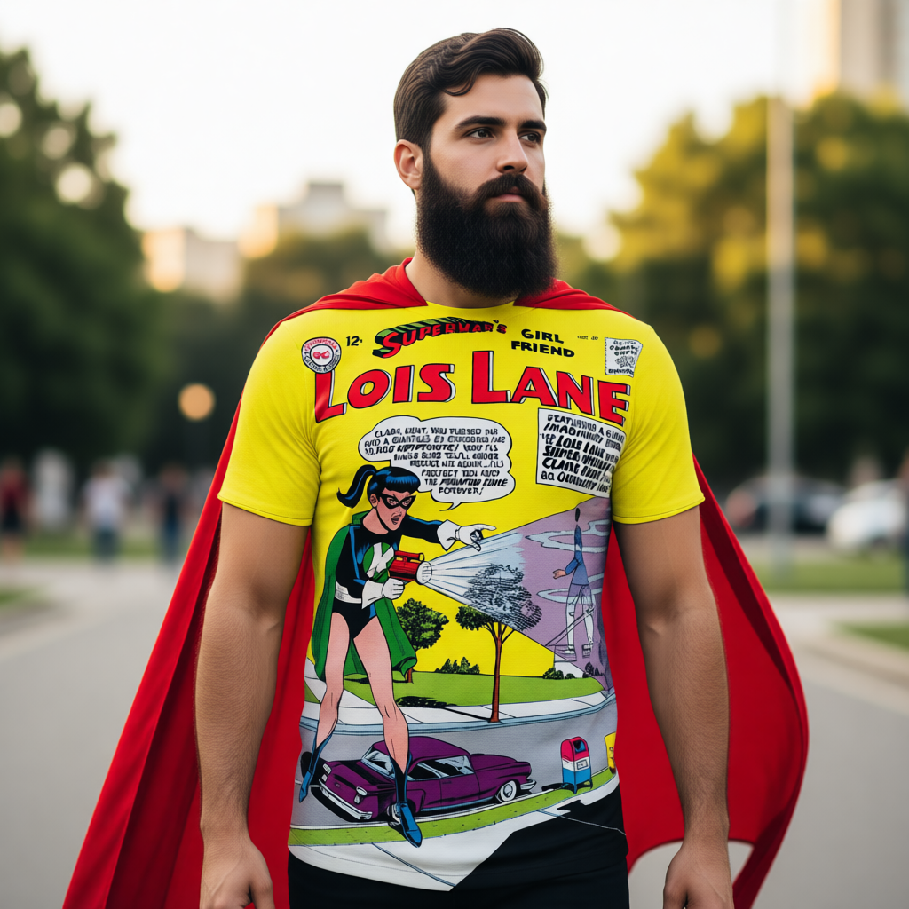 LOIS LANE 47 All Over Print Shirt & Tank Top