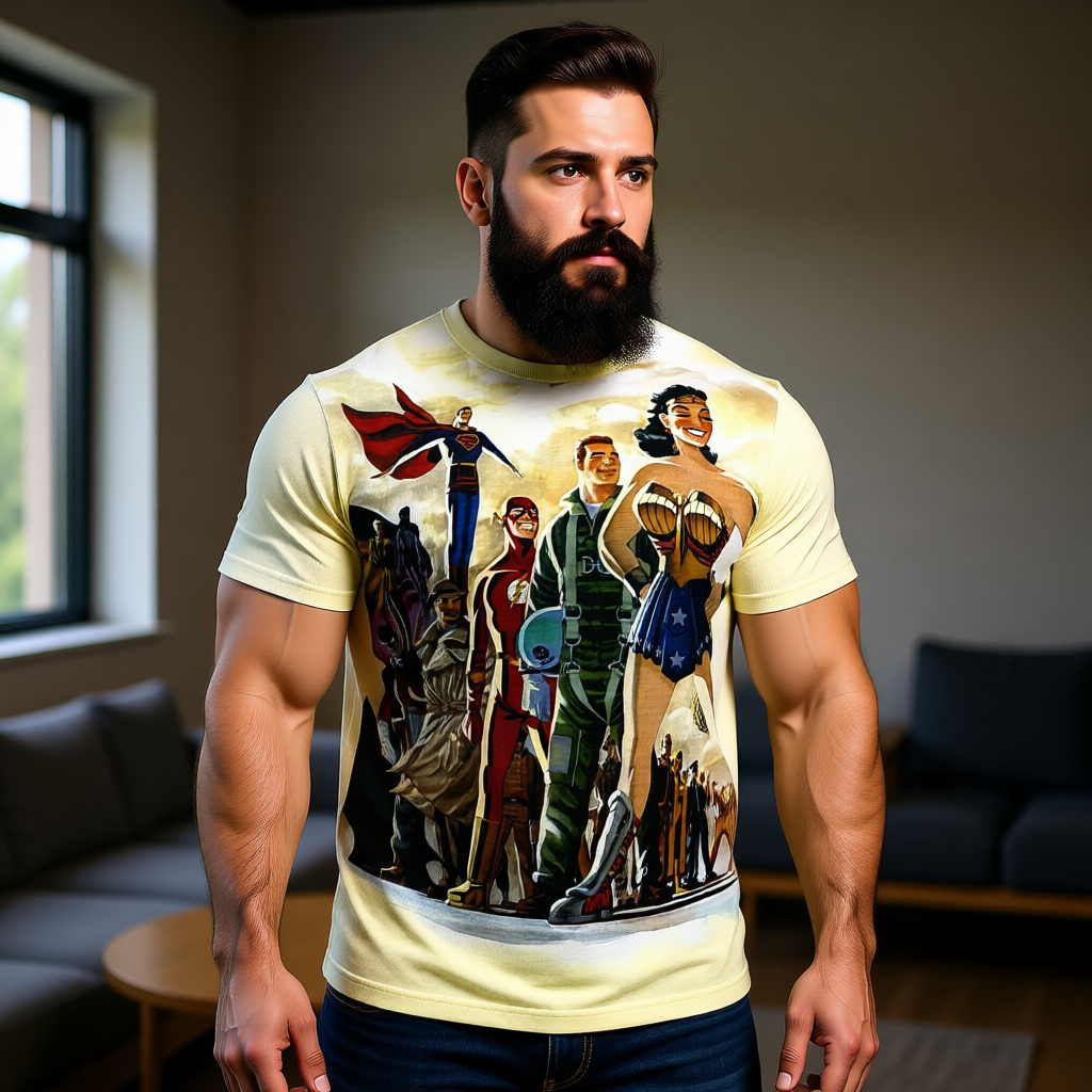 DC UNIVERSE All Over Print Shirt &amp; Tank Top -DARWYN COOKE