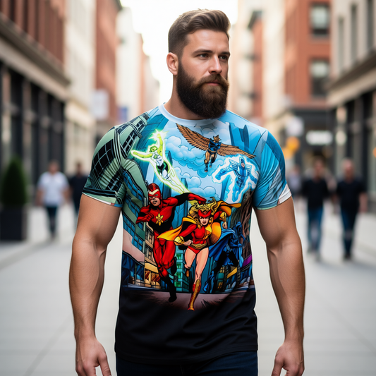 INFINITY INC SPLASH All Over Print Shirt & Tank Top - FROM JSA 27