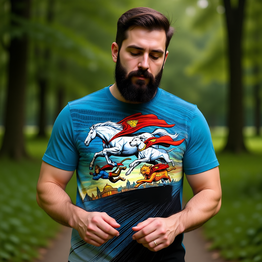 SUPER PETS GO All Over Print Shirt & Tank Top - ORIGINAL ART