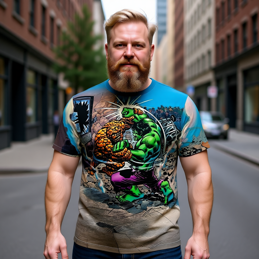 MARVEL TWO IN ONE 11 All Over Print Shirt & Tank Top