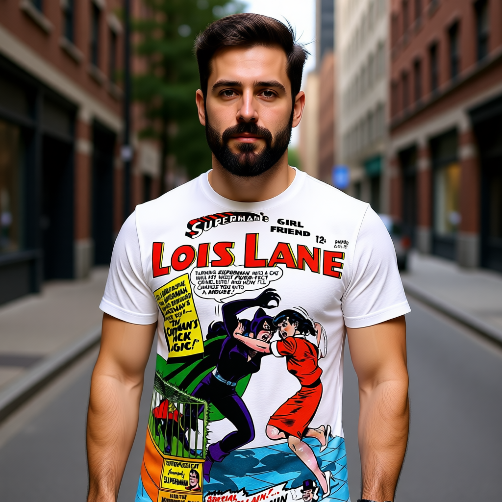 LOIS LANE 70 All Over Print Shirt & Tank Top  with Catwoman