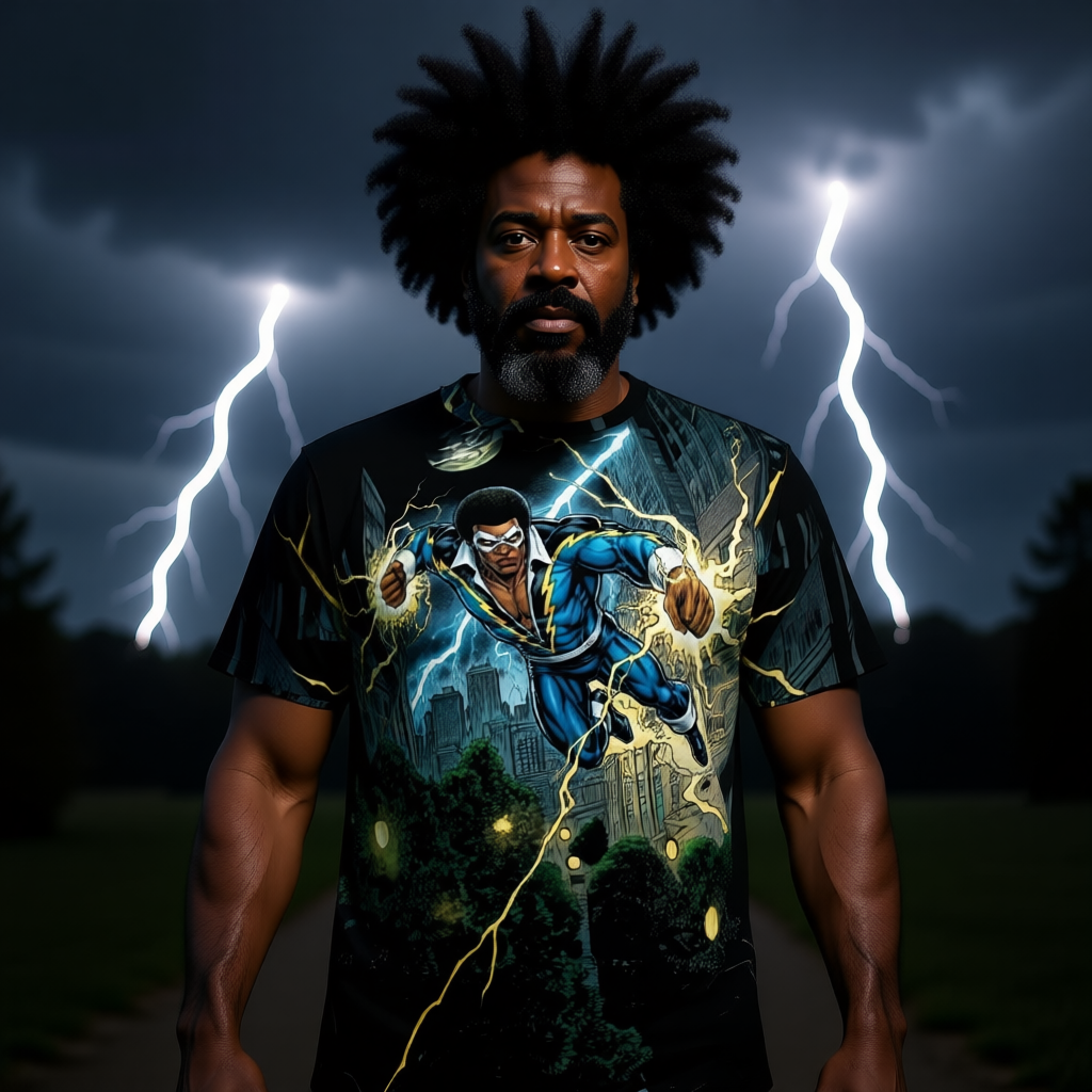 BLACK LIGHTNING GO All Over Print Shirt & Tank Top