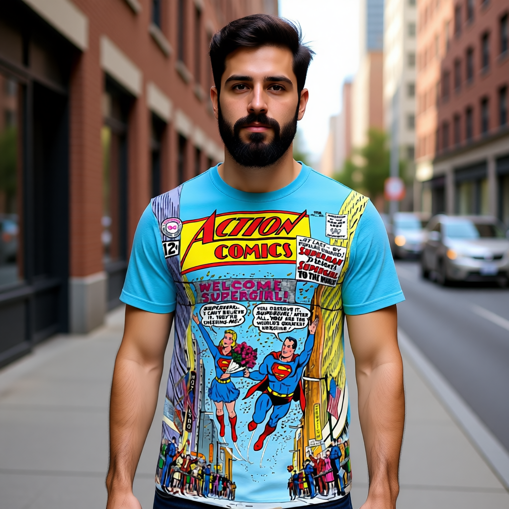 ACTION COMICS 285 All Over Print Shirt & Tank Top - SUPERGRIL