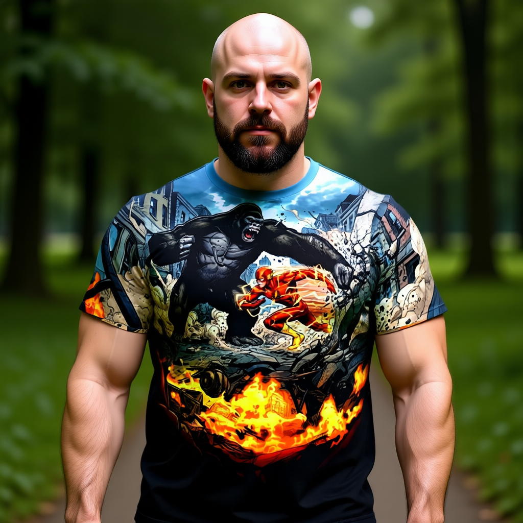 GORILLA GRODD GO All Over Print Shirt & Tank Top - ORIGINAL ART