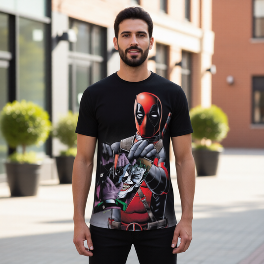 DEADPOOL JOKER RIP All Over Print Shirt & Tank Top - BRAIN BOLLAND ART