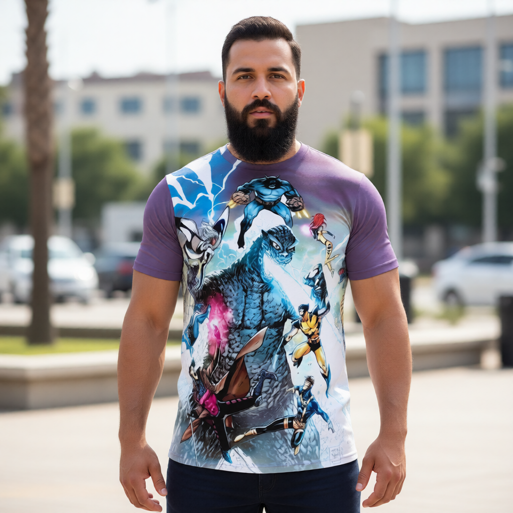 GODZILLA VS XMEN All Over Print Shirt & Tank Top