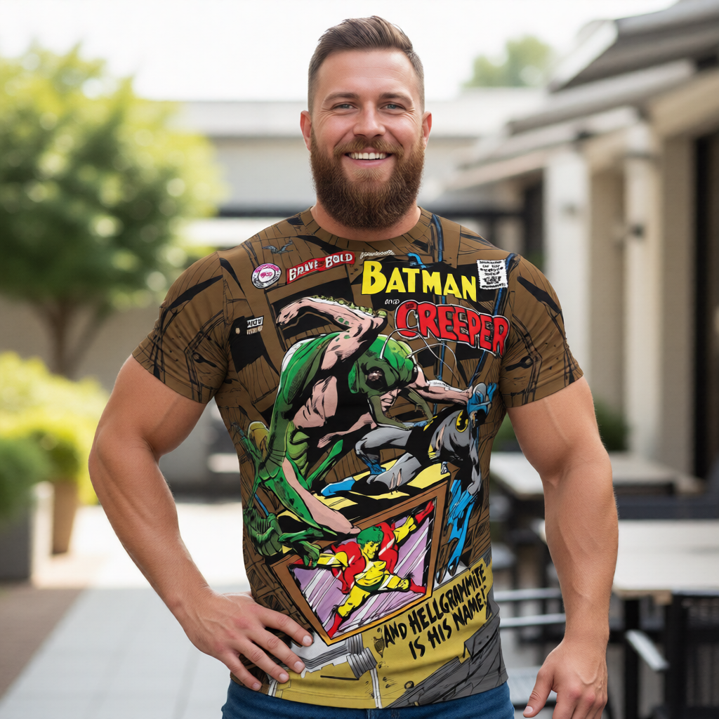 BRAVE AND THE BOLD 80 All Over Print Shirt &amp; Tank Top-CREEPER
