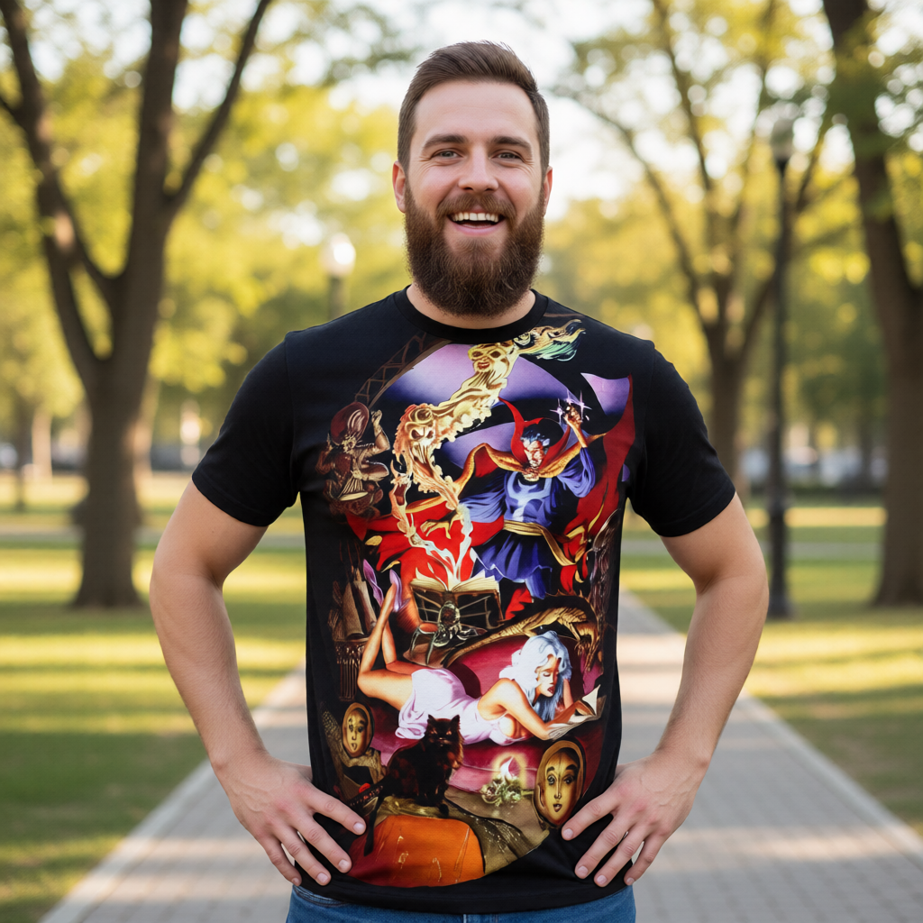 DR STRANGE PINUP All Over Print Shirt & Tank Top - BRUNNER ART
