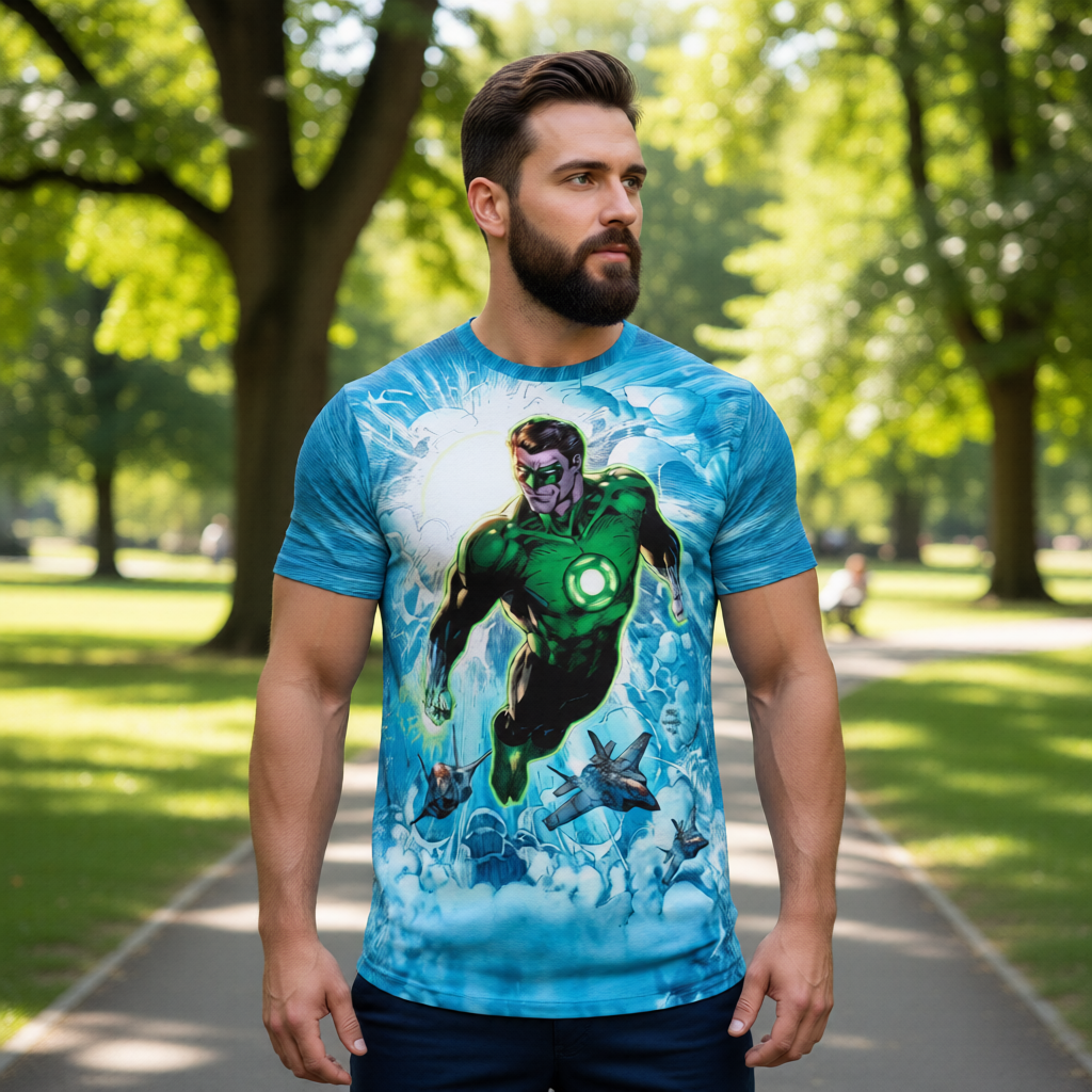 GREEN LANTERN 80TH ANNY All Over Print Shirt & Tank Top - JIM LEE ART