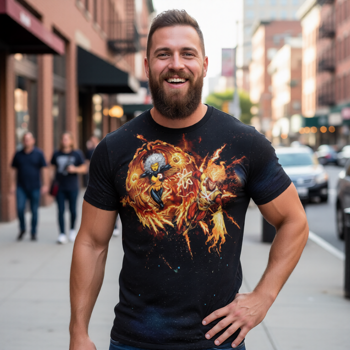 FIRESTORM FIREHAWK GO All Over Print Shirt & Tank Top - ORIGINAL ART
