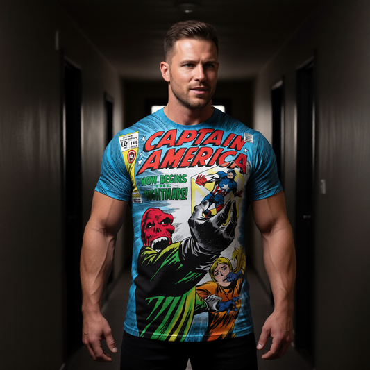 CAPTAIN AEMRICA 115 All Over Print Shirt & Tank Top