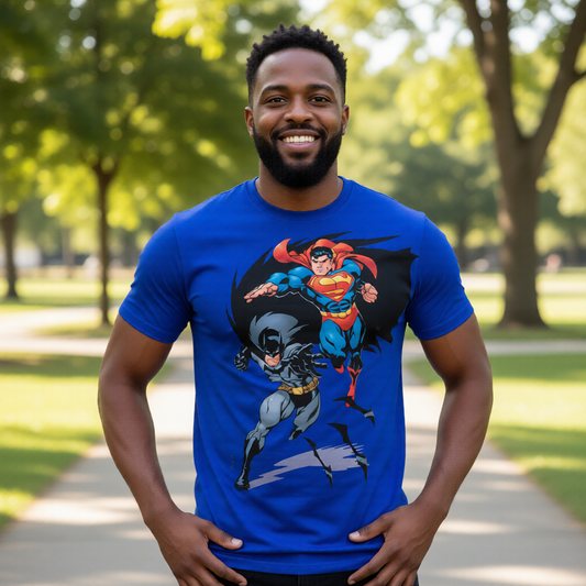SUPERMAN BATMAN All Over Print Shirt & Tank Top - MCGUINNESS ART