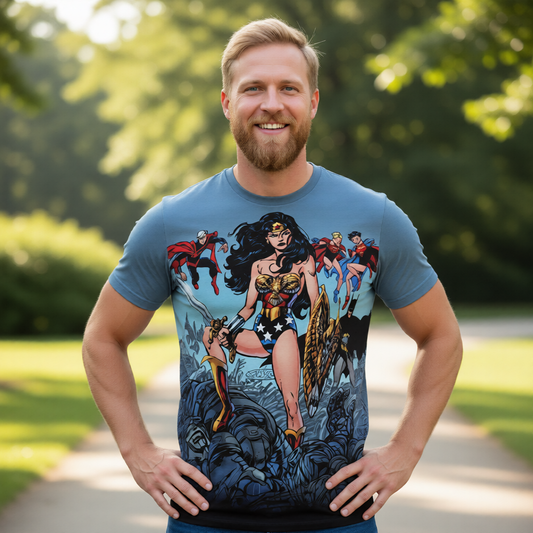 GENERATIONS 3 WONDER WOMAN All Over Print Shirt & Tank Top - JOHN BYRNE ART