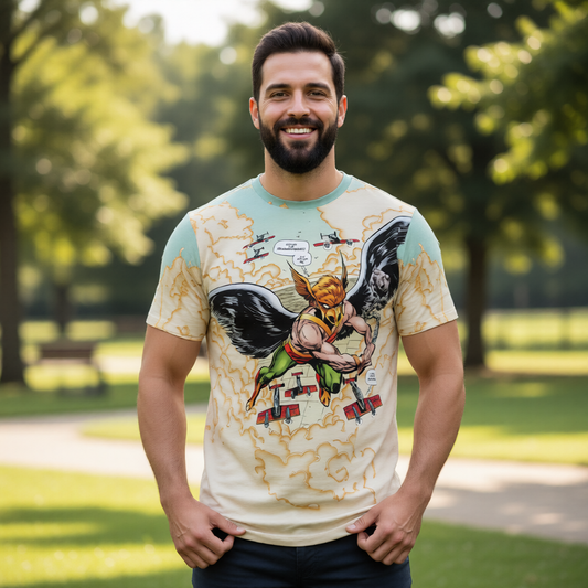 GENERATIONS 3 HAWKMAN All Over Print Shirt & Tank Top - JOHN BYRNE ART