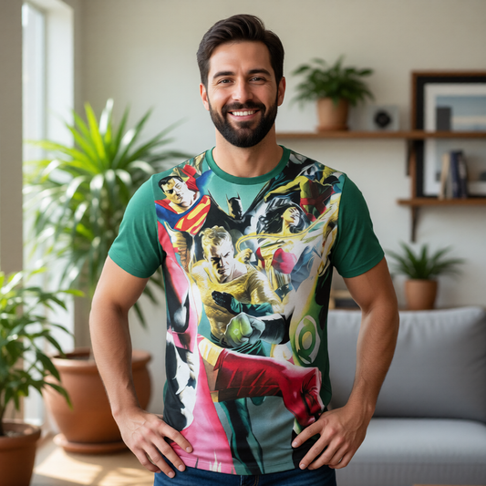 JLA POSTER All Over Print Shirt & Tank Top - ALEX ROSS ART