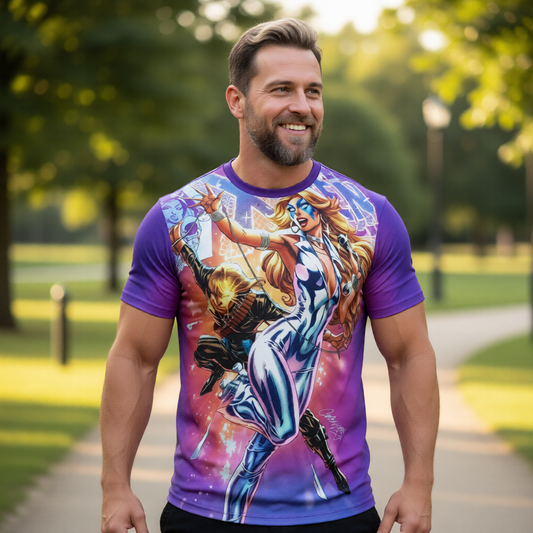 DAZZLER LONGSHOT All Over Print Shirt & Tank Top - ARTHUR ADAMS ART - REFRESH