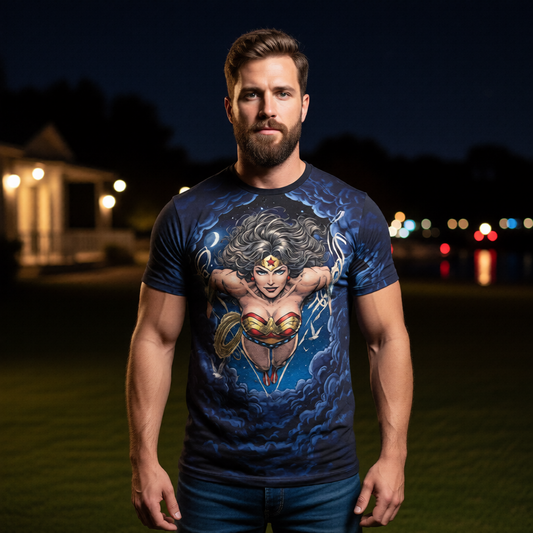 WONDER WOMAN RUSH All Over Print Shirt & Tank Top ORIGINAL ART