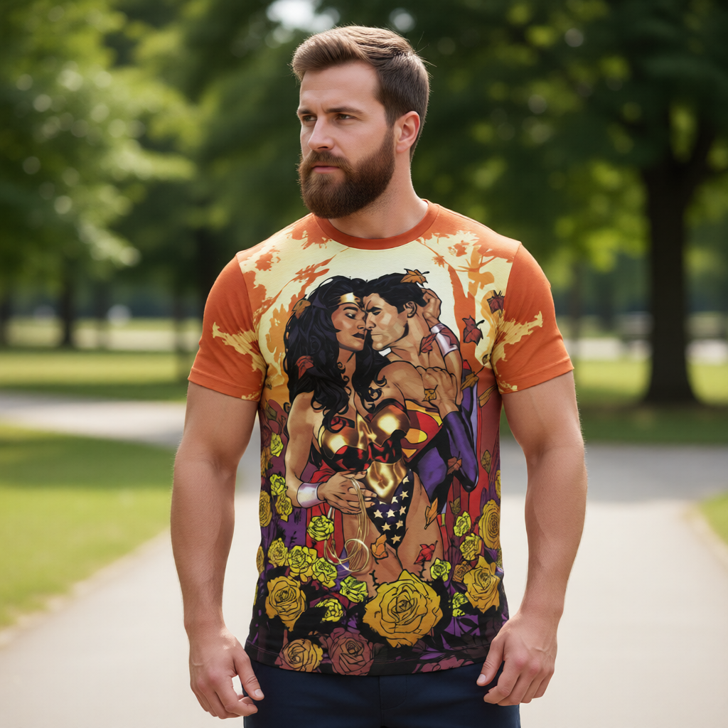 WONDER WOMAN 143 All Over Print Shirt & Tank Top - ADAM HUGHES ART