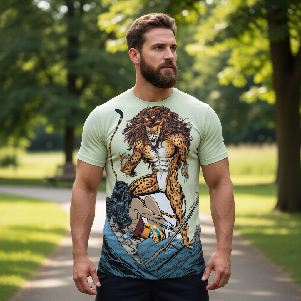 WONDER WOMAN VS CHEETAH All Over Print Shirt & Tank Top - PHIL JIMENEZ ART