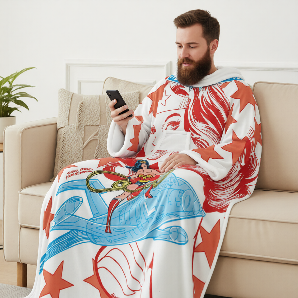 WONDER WOMAN WEARABLE COZY BLANKET