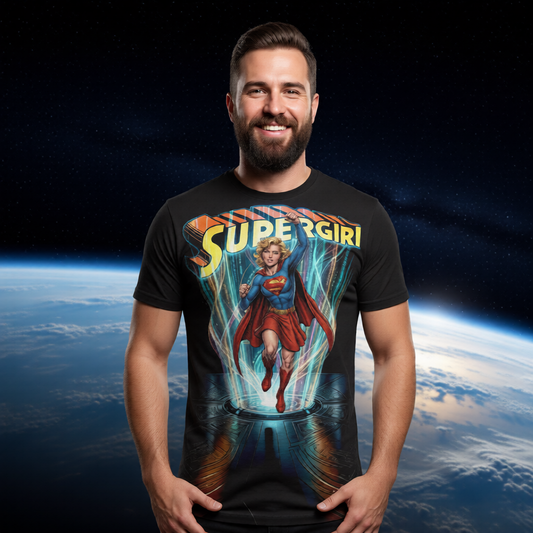 SUPERGIRL GO All Over Print Shirt & Tank Top - ORIGINAL ART