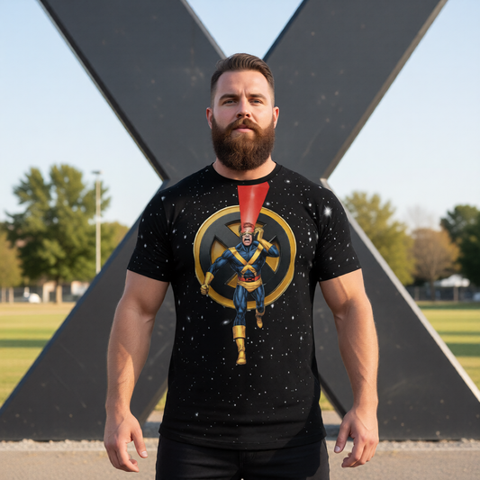 CYCLOPS GO All Over Print Shirt & Tank Top - XMEN GO ORIGINAL ART BY EKA