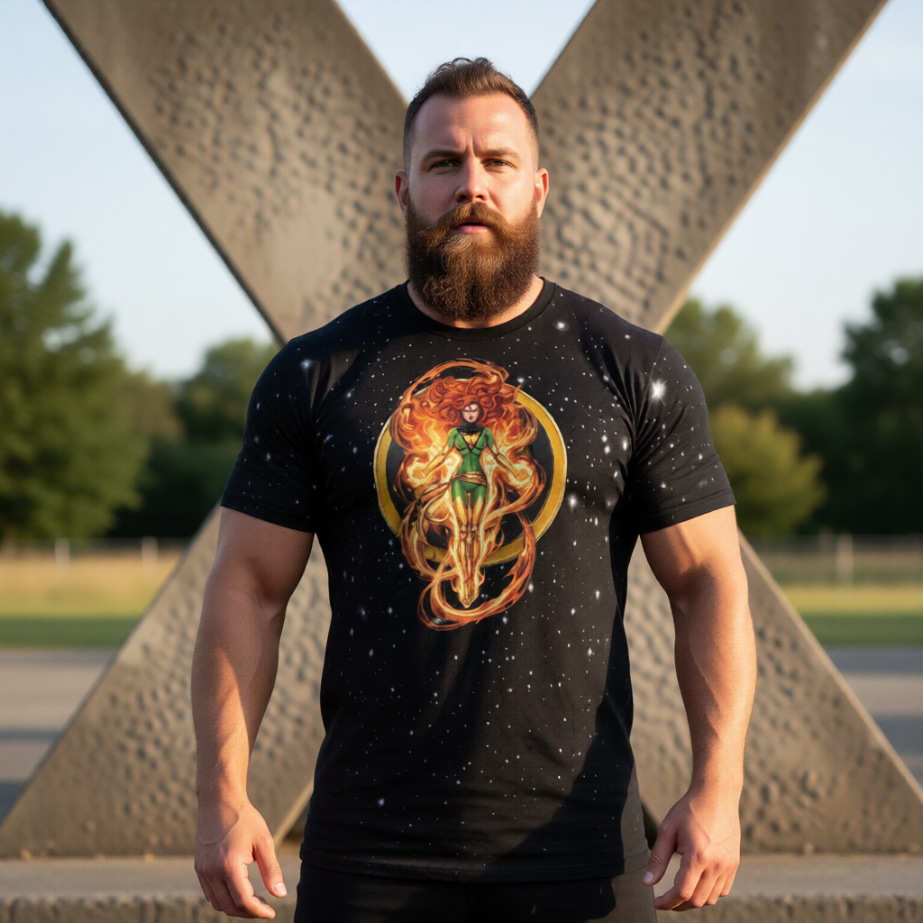 PHOENIX GO All Over Print Shirt & Tank Top - XMEN GO ORIGINAL ART BY EKA