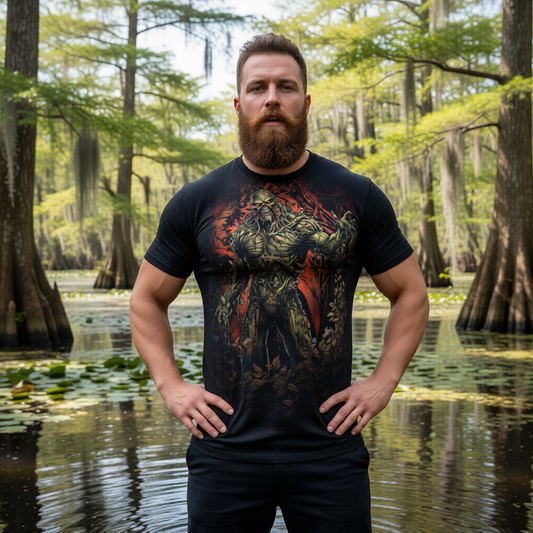 SWAMP THING GO All Over Print Shirt & Tank Top - ORIGINAL ART BY EKA