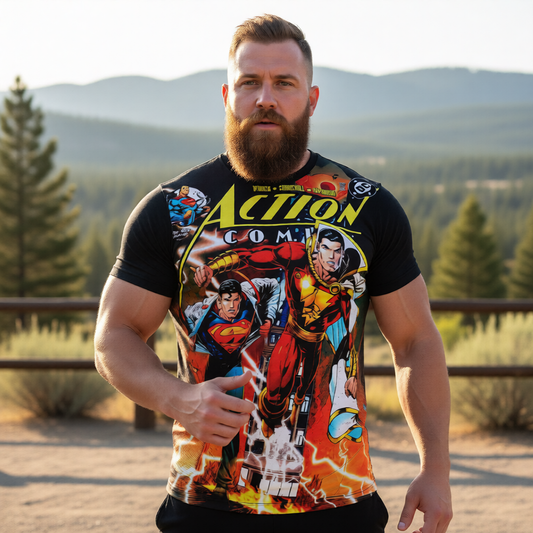 ACTION 826 All Over Print Shirt & Tank Top