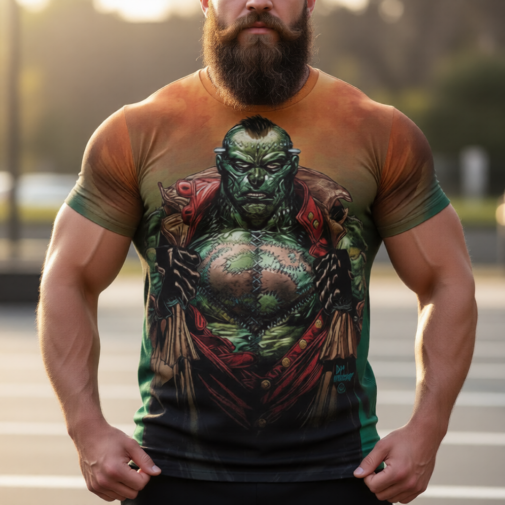 FRANKENSTEIN All Over Print Shirt & Tank Top -DOUG MAHNKE ART