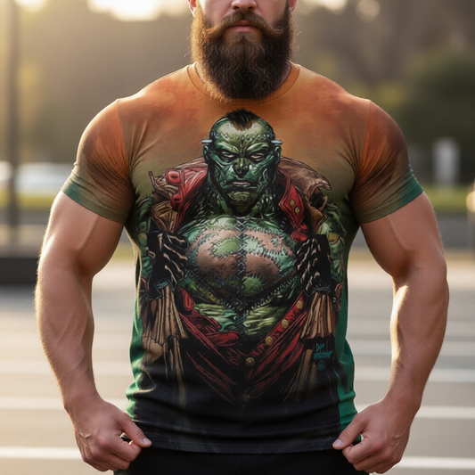FRANKENSTEIN All Over Print Shirt & Tank Top -DOUG MAHNKE ART