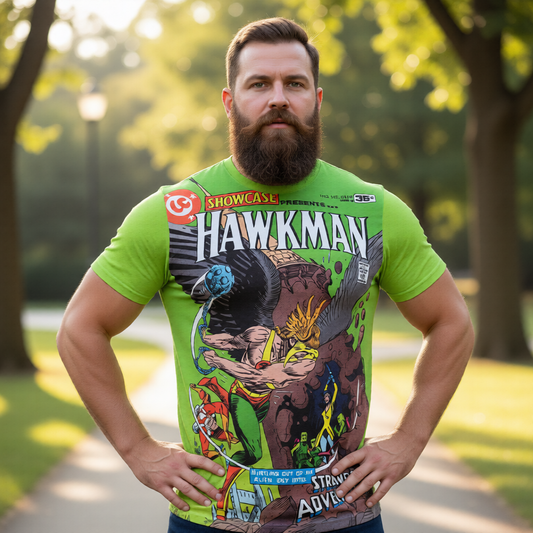 SHOWCASE 102 All Over Print Shirt & Tank Top - HAWKMAN